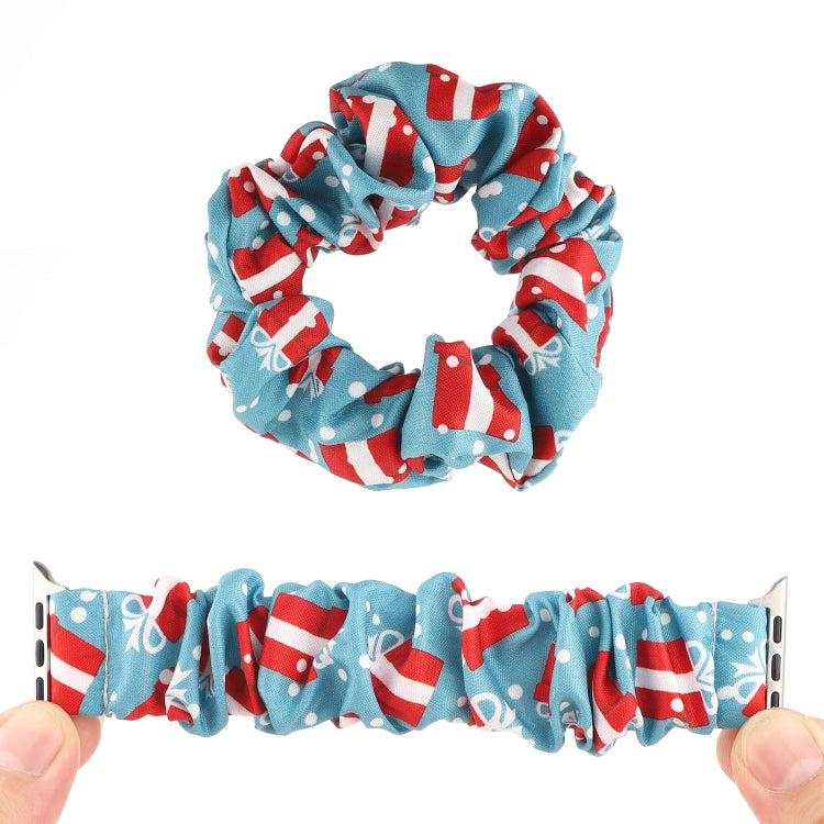 Fabric Hair Ring Watch Band For Apple Watch Series 9&8&7 41mm / SE 3&SE 2&6&SE&5&4 40mm / 3&2&1 38mm(10) by buy2fix