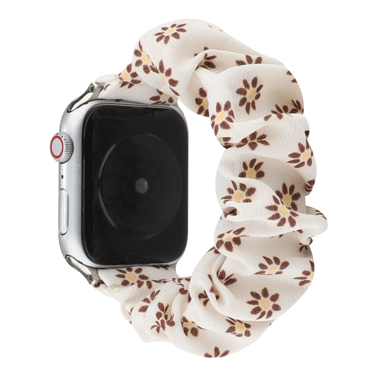 Fabric Hair Ring Watch Band For Apple Watch Ultra 49mm&Watch Ultra 2 49mm / Series 9&8&7 45mm / SE 3&SE 2&6&SE&5&4 44mm / 3&2&1 42mm(3) by buy2fix