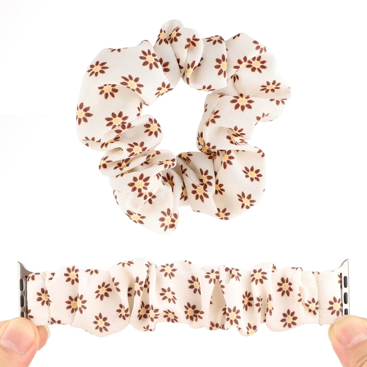 Fabric Hair Ring Watch Band For Apple Watch Ultra 49mm&Watch Ultra 2 49mm / Series 9&8&7 45mm / SE 3&SE 2&6&SE&5&4 44mm / 3&2&1 42mm(3) by buy2fix