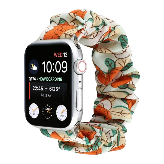 Fabric Hair Ring Watch Band For Apple Watch Ultra 49mm&Watch Ultra 2 49mm / Series 9&8&7 45mm / SE 3&SE 2&6&SE&5&4 44mm / 3&2&1 42mm(4) by buy2fix