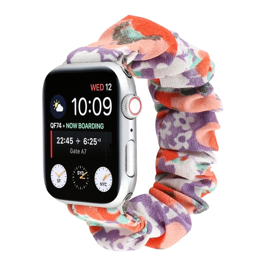 Fabric Hair Ring Watch Band For Apple Watch Ultra 49mm&Watch Ultra 2 49mm / Series 9&8&7 45mm / SE 3&SE 2&6&SE&5&4 44mm / 3&2&1 42mm(5) by buy2fix