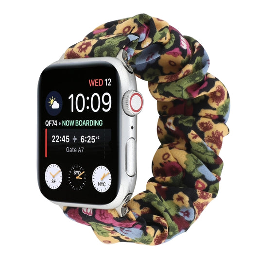 Fabric Hair Ring Watch Band For Apple Watch Ultra 49mm&Watch Ultra 2 49mm / Series 9&8&7 45mm / SE 3&SE 2&6&SE&5&4 44mm / 3&2&1 42mm(8) by buy2fix