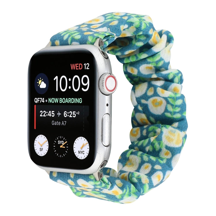Fabric Hair Ring Watch Band For Apple Watch Ultra 49mm&Watch Ultra 2 49mm / Series 9&8&7 45mm / SE 3&SE 2&6&SE&5&4 44mm / 3&2&1 42mm(11) by buy2fix