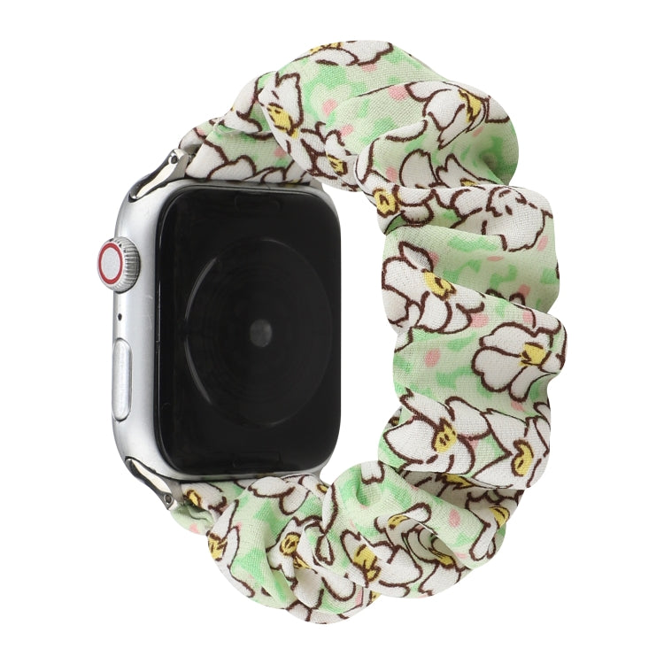 Fabric Hair Ring Watch Band For Apple Watch Ultra 49mm&Watch Ultra 2 49mm / Series 9&8&7 45mm / SE 3&SE 2&6&SE&5&4 44mm / 3&2&1 42mm(12) by buy2fix