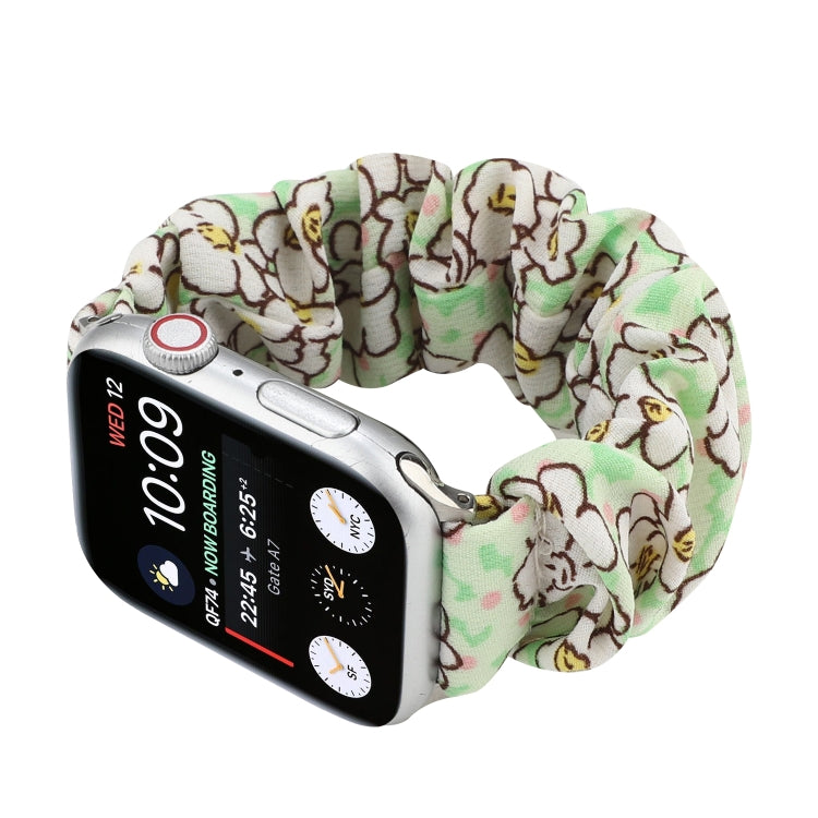 Fabric Hair Ring Watch Band For Apple Watch Ultra 49mm&Watch Ultra 2 49mm / Series 9&8&7 45mm / SE 3&SE 2&6&SE&5&4 44mm / 3&2&1 42mm(12) by buy2fix