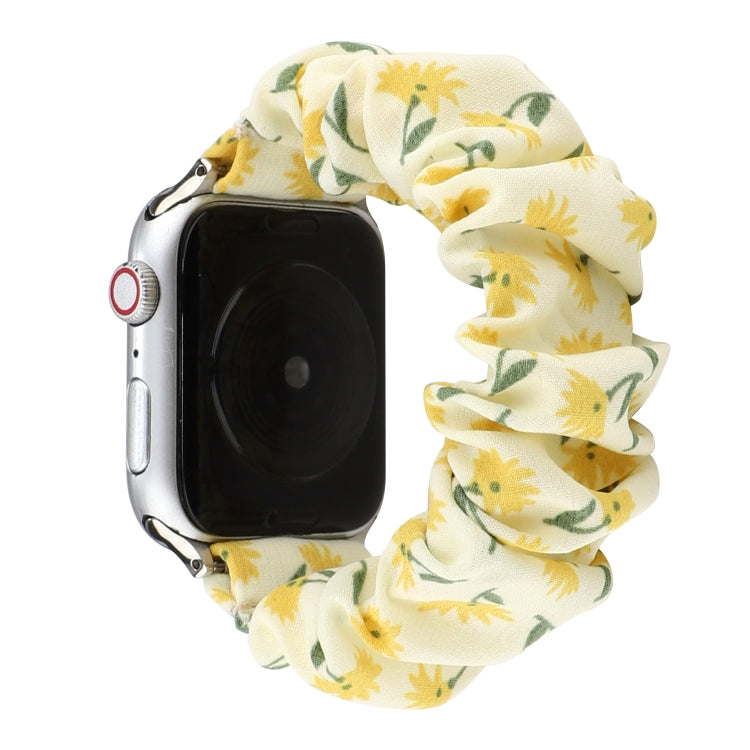 Fabric Hair Ring Watch Band For Apple Watch Series 9&8&7 41mm / SE 3&SE 2&6&SE&5&4 40mm / 3&2&1 38mm(1) by buy2fix