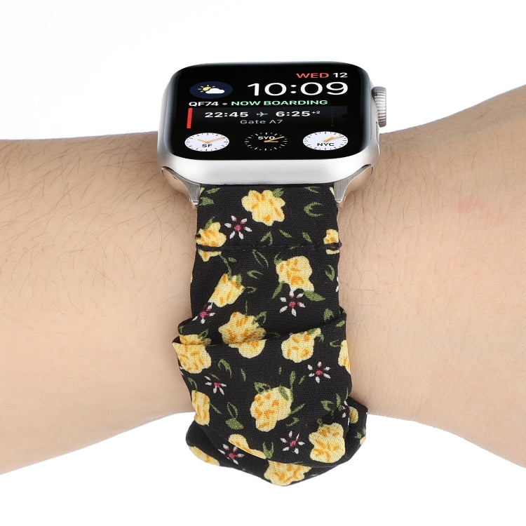 Fabric Hair Ring Watch Band For Apple Watch Series 9&8&7 41mm / SE 3&SE 2&6&SE&5&4 40mm / 3&2&1 38mm(9) by buy2fix