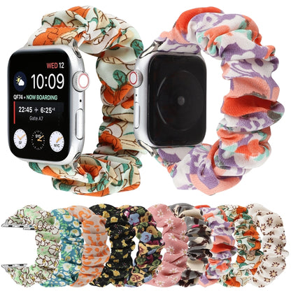 Fabric Hair Ring Watch Band For Apple Watch Series 9&8&7 41mm / SE 3&SE 2&6&SE&5&4 40mm / 3&2&1 38mm(6) by buy2fix