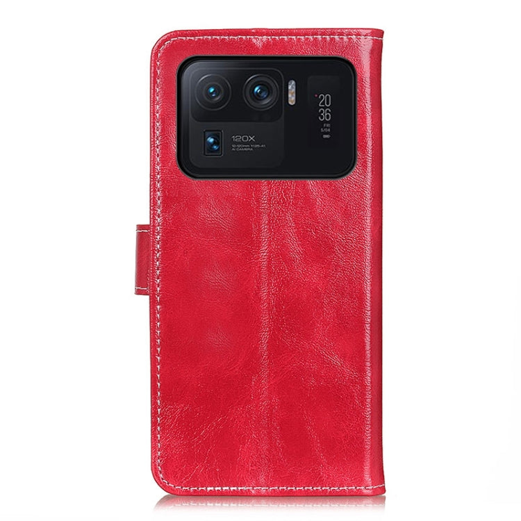 For Xiaomi Mi 11 Ultra Retro Crazy Horse Texture Horizontal Flip Leather Case with Holder & Card Slots & Photo Frame & Wallet(Red) by buy2fix