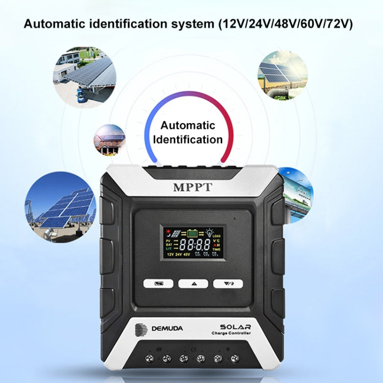 MPPT Solar Controller 12V / 24V / 48V Automatic Identification Charging Controller with Dual USB Output, Model:50A - Consumer Electronics by buy2fix | Online Shopping UK | buy2fix