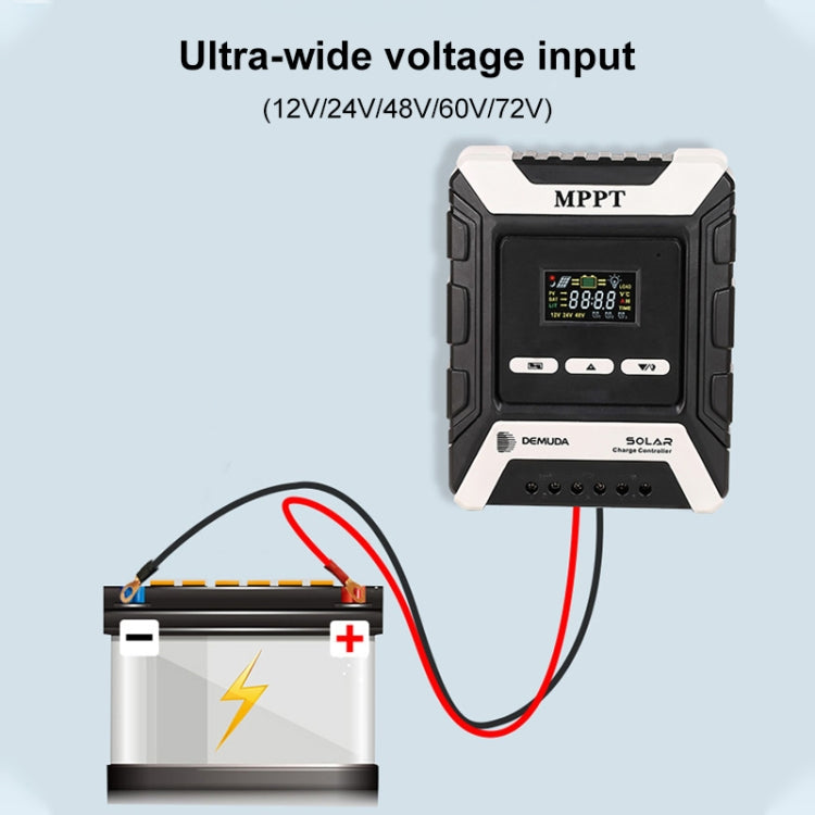 MPPT Solar Controller 12V / 24V / 48V Automatic Identification Charging Controller with Dual USB Output, Model:60A - Consumer Electronics by buy2fix | Online Shopping UK | buy2fix