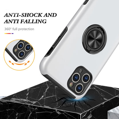 For iPhone 11 Pro Magnetic Ring Kickstand Shockproof Phone Case (Silver) by buy2fix