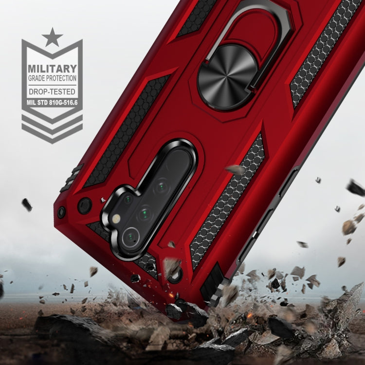 For Xiaomi Redmi Note 8 Pro Armor Shockproof TPU + PC Protective Case with 360 Degree Rotation Holder(Gold) by buy2fix