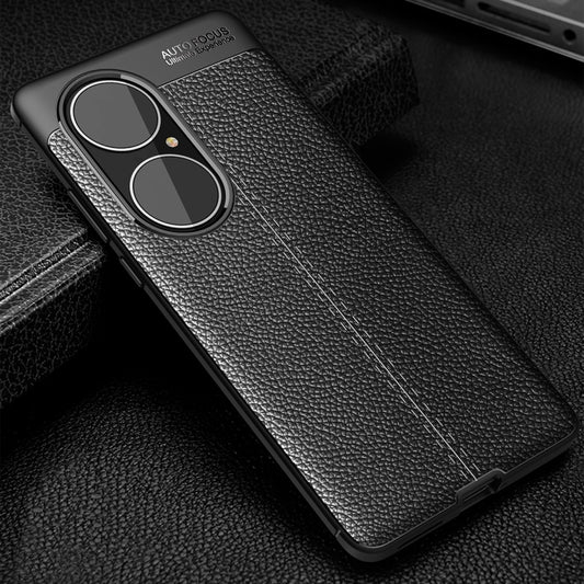 For Huawei P50 Pro Litchi Texture TPU Shockproof Case(Black) by buy2fix