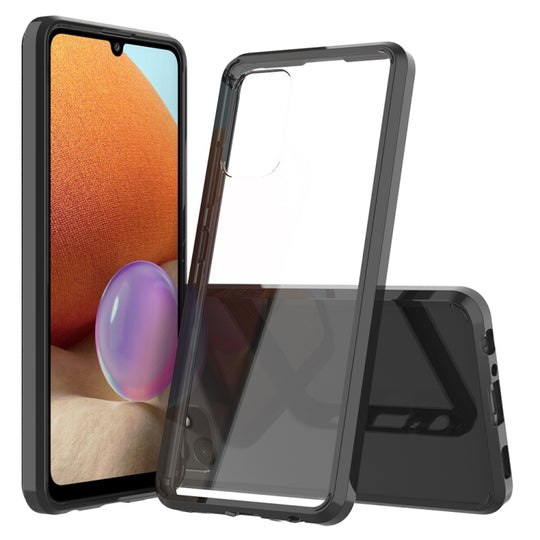 For Samsung Galaxy A32 4G Shockproof Scratchproof TPU + Acrylic Protective Case(Black)