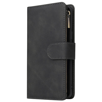 For Galaxy S9 Multifunctional Retro Frosted Horizontal Flip Leather Case with Card Slot & Holder & Zipper Wallet & Photo Frame & Lanyard(Black) by buy2fix