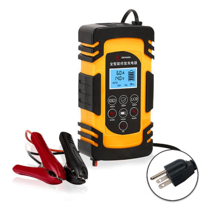 DEMUDA DC-80 Car Battery Charger 12V/24V Intelligent Pulse Repair Type Lead-acid Battery, Plug Type:JP Plug(Yellow) - In Car by buy2fix | Online Shopping UK | buy2fix