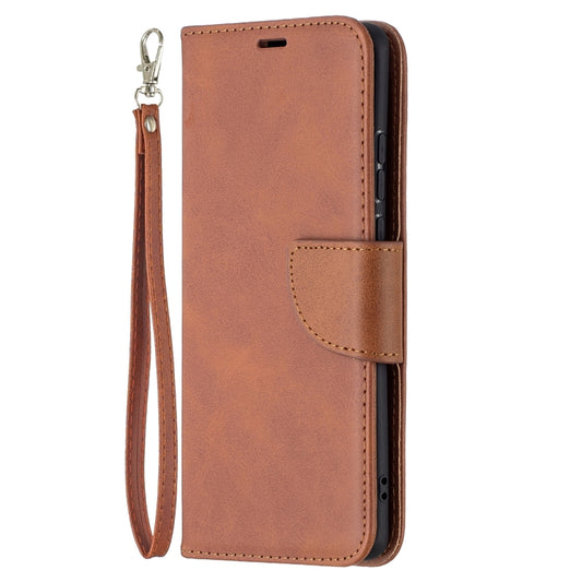 For Huawei P50 Pro Retro Lambskin Texture Pure Color Horizontal Flip PU Leather Case with Holder & Card Slots & Wallet & Lanyard(Brown) by buy2fix