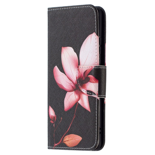 For Huawei P50 Pro Colored Drawing Pattern Horizontal Flip Leather Case with Holder & Card Slots & Wallet(Lotus) by buy2fix
