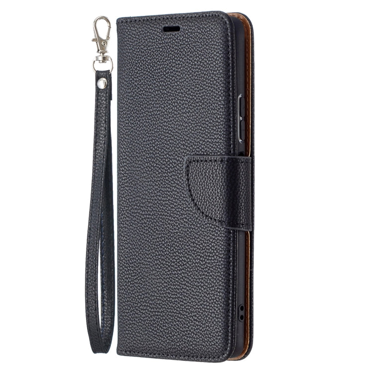 For Xiaomi Redmi Note 10 Pro Litchi Texture Pure Color Horizontal Flip Leather Case with Holder & Card Slots & Wallet & Lanyard(Black) by buy2fix