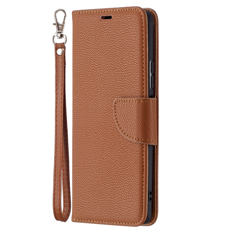 For Xiaomi Redmi Note 10 Pro Litchi Texture Pure Color Horizontal Flip Leather Case with Holder & Card Slots & Wallet & Lanyard(Brown) by buy2fix