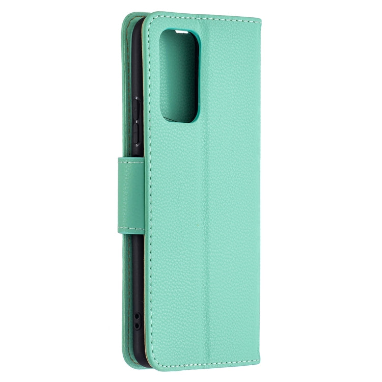 For Xiaomi Redmi Note 10 Pro Litchi Texture Pure Color Horizontal Flip Leather Case with Holder & Card Slots & Wallet & Lanyard(Green) by buy2fix