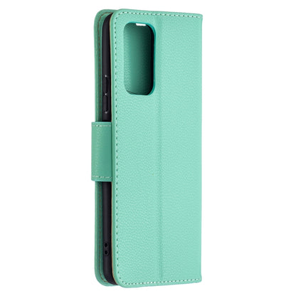 For Xiaomi Redmi Note 10 Pro Litchi Texture Pure Color Horizontal Flip Leather Case with Holder & Card Slots & Wallet & Lanyard(Green) by buy2fix