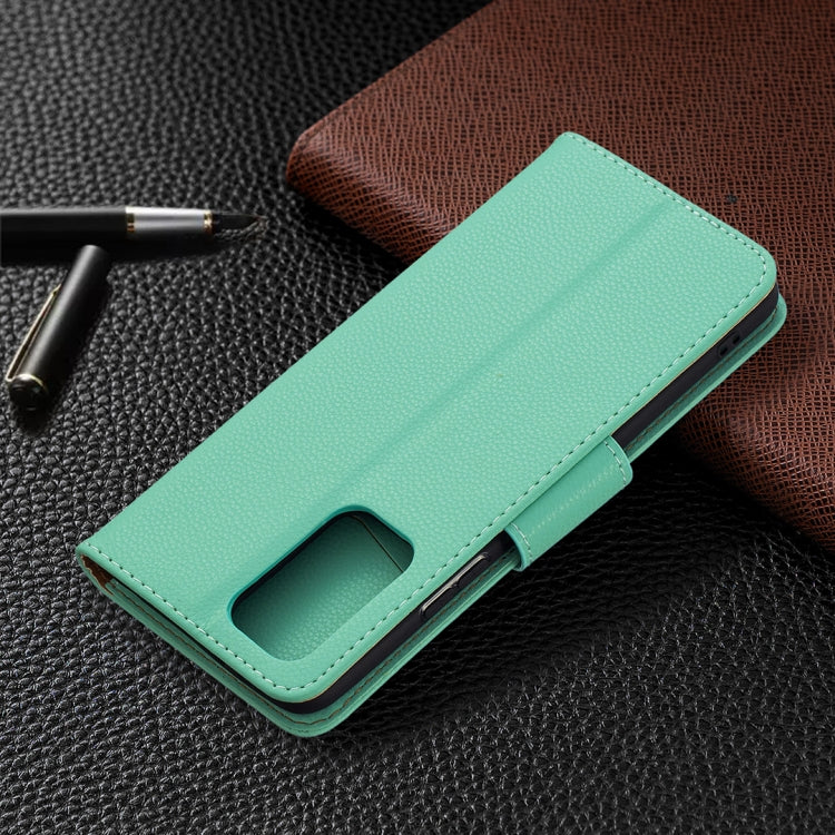 For Xiaomi Redmi Note 10 Pro Litchi Texture Pure Color Horizontal Flip Leather Case with Holder & Card Slots & Wallet & Lanyard(Green) by buy2fix