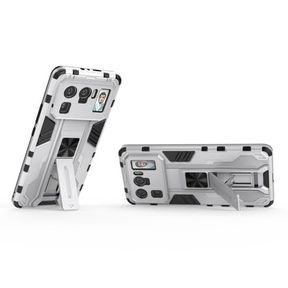 For Xiaomi Mi 11 Ultra Supersonic PC + TPU Shock-proof Protective Case with Holder(Silver) by buy2fix