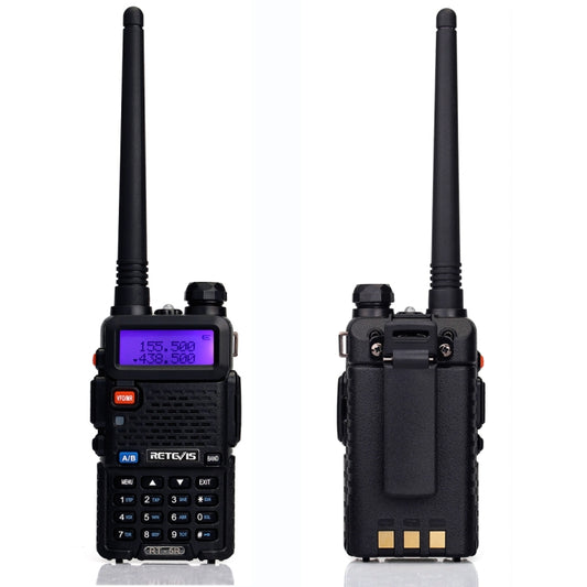 RETEVIS RT-5R 400-520MHz + 136-174MHz 128CHS USB Two-segment Handheld Walkie Talkie by RETEVIS