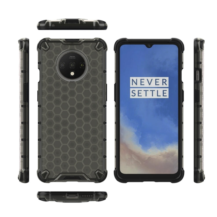 For OnePlus 7T Shockproof Honeycomb PC + TPU Case(Black) by buy2fix
