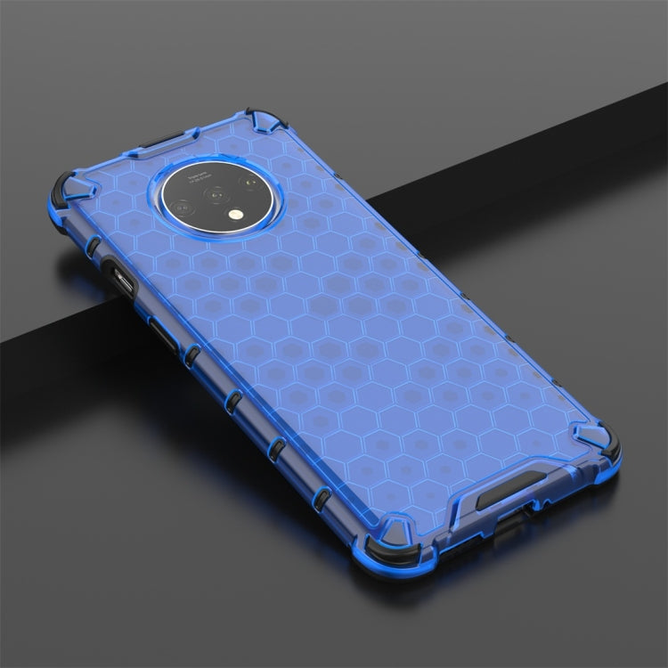 For OnePlus 7T Shockproof Honeycomb PC + TPU Case(Blue) by buy2fix