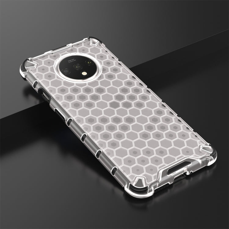 For OnePlus 7T Shockproof Honeycomb PC + TPU Case(Grey) by buy2fix