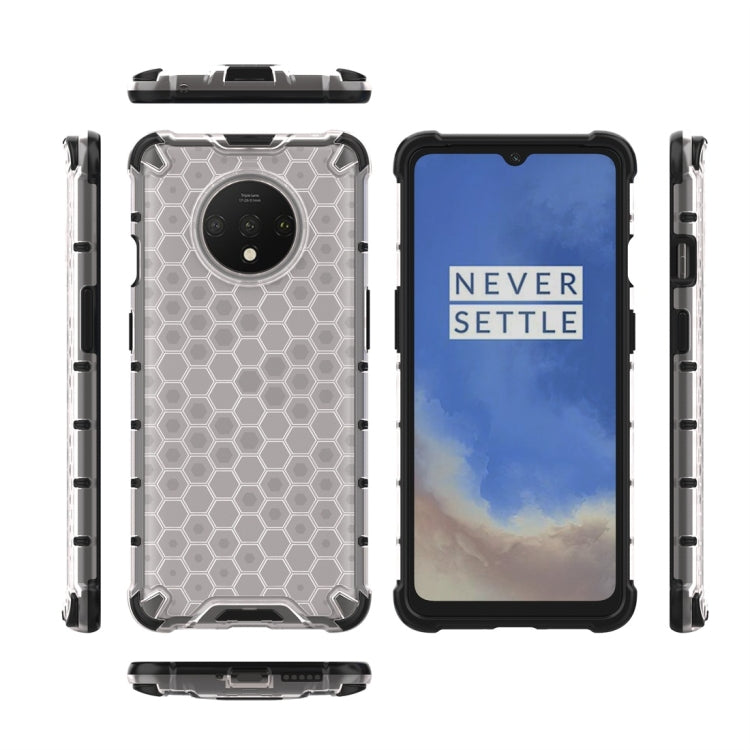 For OnePlus 7T Shockproof Honeycomb PC + TPU Case(Grey) by buy2fix