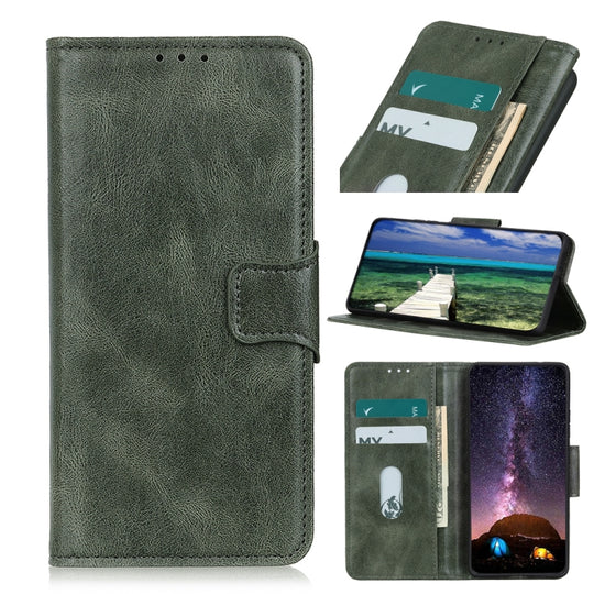 For Xiaomi Mi 11 Lite Mirren Crazy Horse Texture Horizontal Flip Leather Case with Holder & Card Slots & Wallet(Dark Green)