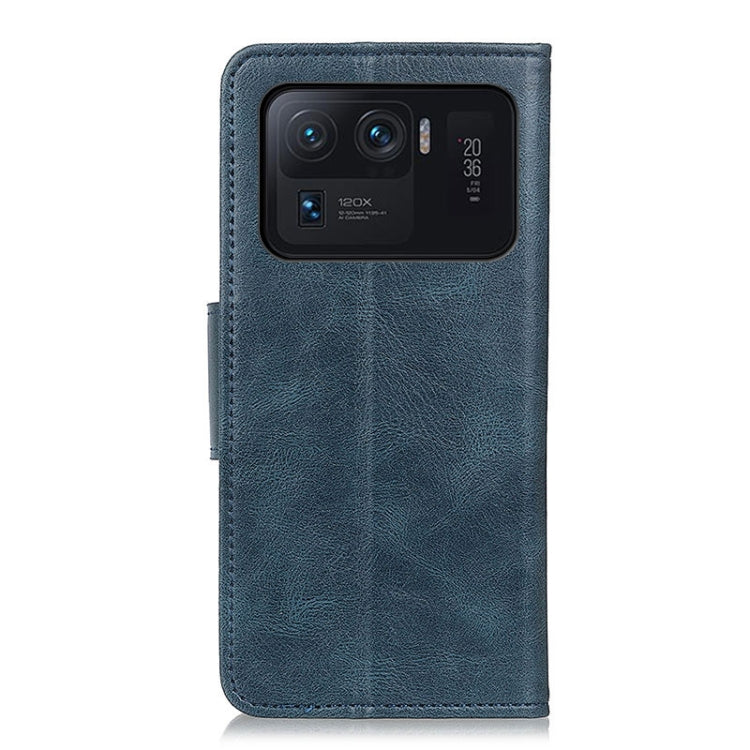 For Xiaomi Mi 11 Ultra Mirren Crazy Horse Texture Horizontal Flip Leather Case with Holder & Card Slots & Wallet(Blue) by buy2fix