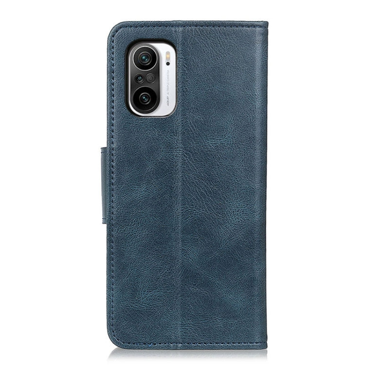 For Xiaomi Redmi Note 10 4G Mirren Crazy Horse Texture Horizontal Flip Leather Case with Holder & Card Slots & Wallet(Blue) by buy2fix