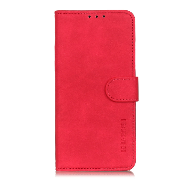 For Xiaomi Poco M3 Pro 4G / Poco M3 Pro 5G / Redmi Note 10 5G KHAZNEH Retro Texture PU + TPU Horizontal Flip Leather Case with Holder & Card Slots & Wallet(Red) by buy2fix