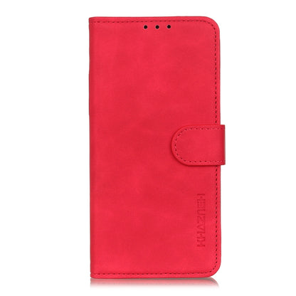 For Xiaomi Poco M3 Pro 4G / Poco M3 Pro 5G / Redmi Note 10 5G KHAZNEH Retro Texture PU + TPU Horizontal Flip Leather Case with Holder & Card Slots & Wallet(Red) by buy2fix