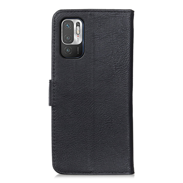 For Xiaomi Poco M3 Pro 4G / Poco M3 Pro 5G / Redmi Note 10 5G KHAZNEH Cowhide Texture Horizontal Flip Leather Case with Holder & Card Slots & Wallet(Black) by buy2fix