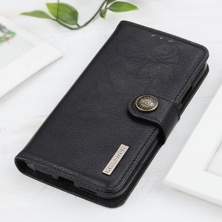 For Xiaomi Poco M3 Pro 4G / Poco M3 Pro 5G / Redmi Note 10 5G KHAZNEH Cowhide Texture Horizontal Flip Leather Case with Holder & Card Slots & Wallet(Black) by buy2fix
