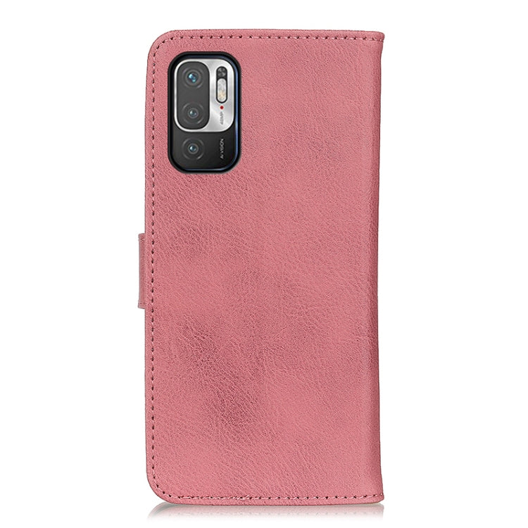 For Xiaomi Poco M3 Pro 4G / Poco M3 Pro 5G / Redmi Note 10 5G KHAZNEH Cowhide Texture Horizontal Flip Leather Case with Holder & Card Slots & Wallet(Pink) by buy2fix