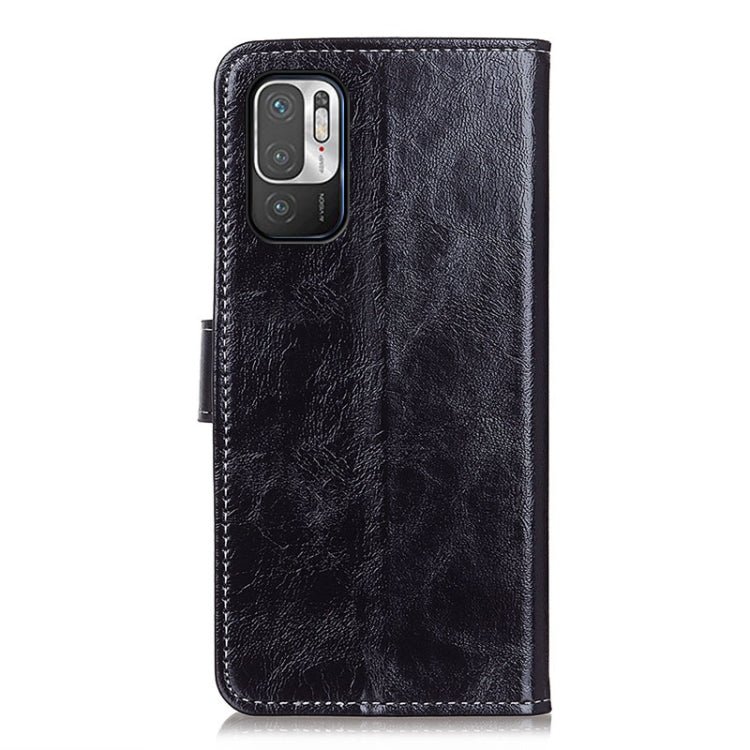 For Xiaomi Poco M3 Pro 4G / Poco M3 Pro 5G / Redmi Note 10 5G Retro Crazy Horse Texture Horizontal Flip Leather Case with Holder & Card Slots & Photo Frame & Wallet(Black) by buy2fix