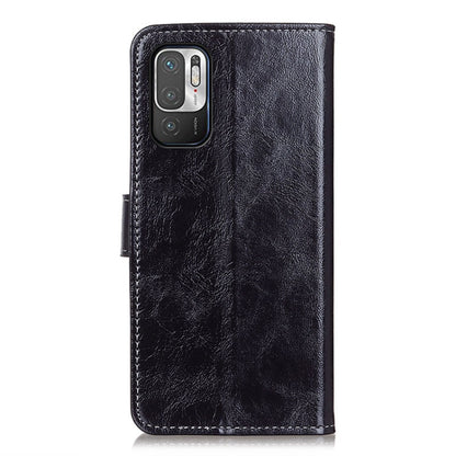 For Xiaomi Poco M3 Pro 4G / Poco M3 Pro 5G / Redmi Note 10 5G Retro Crazy Horse Texture Horizontal Flip Leather Case with Holder & Card Slots & Photo Frame & Wallet(Black) by buy2fix