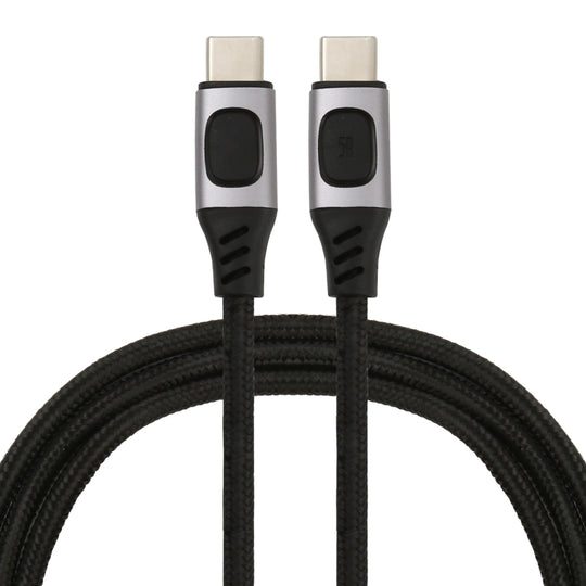 100W 5A USB-C / Type-C Male to USB-C / Type-C Male PD Fast Charging Braided Data Cable, Cable Length:1.5m