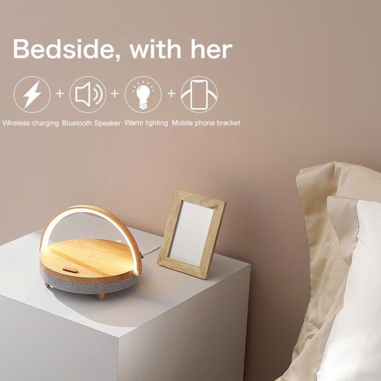 Original Xiaomi Youpin EZVALO Lydia Wireless Charging Music Desk Lamp(Nordic Wood Pattern) -  by Xiaomi | Online Shopping UK | buy2fix