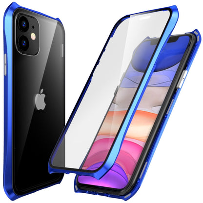 For iPhone 11 PC Magneto Shell Series All-Inclusive Anti-Fall Waterproof Protection Case(Blue) by buy2fix