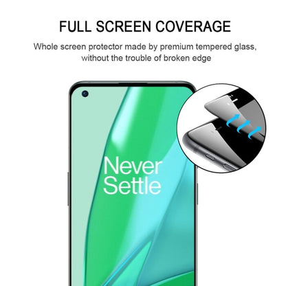 For OnePlus 9 Pro Edge Glue 9H HD 3D Curved Edge Tempered Glass Film(Black) - OnePlus Tempered Glass by buy2fix | Online Shopping UK | buy2fix