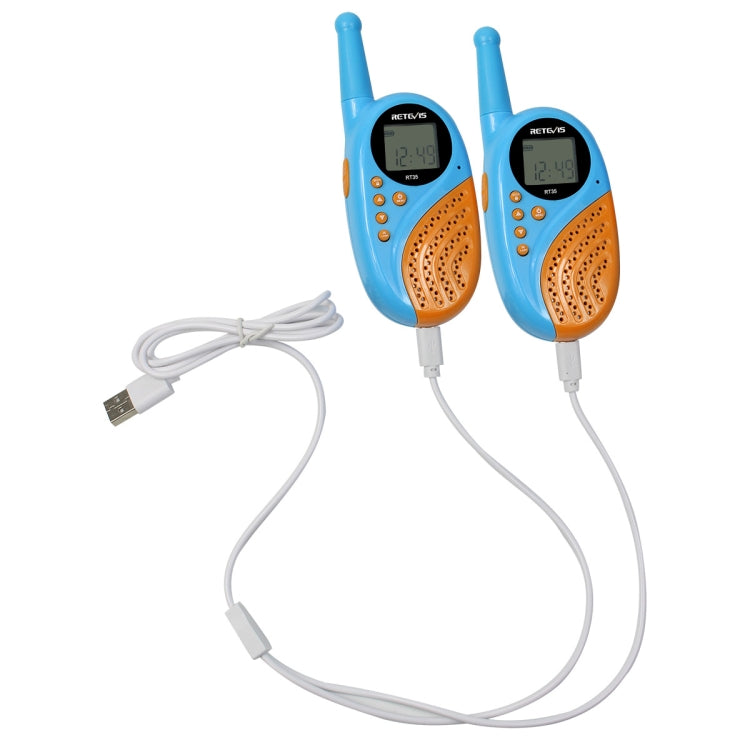 1 Pair RETEVIS RT35 0.5W EU Frequency 446MHz 8CH Handheld Children Walkie Talkie(Blue) - Consumer Electronics by RETEVIS | Online Shopping UK | buy2fix