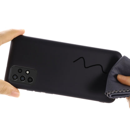 For Samsung A52 5G / 4G Pure Color Liquid Silicone Shockproof Full Coverage Case(Black) by buy2fix